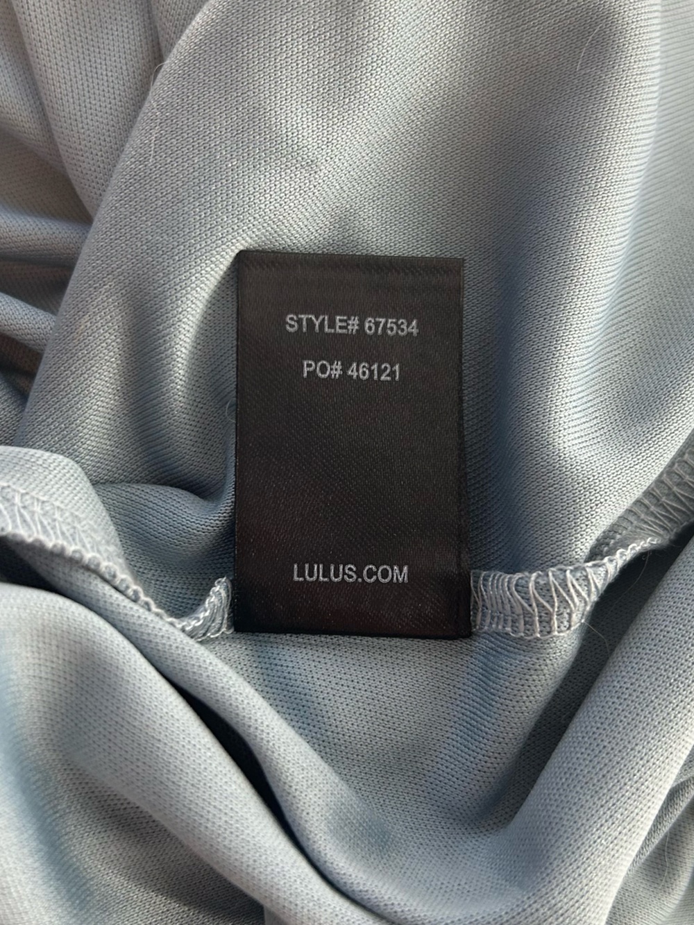 Lulu's Dusty Blue Flutter-Sleeve V-Neck Maxi Dress - Picture 7 of 7